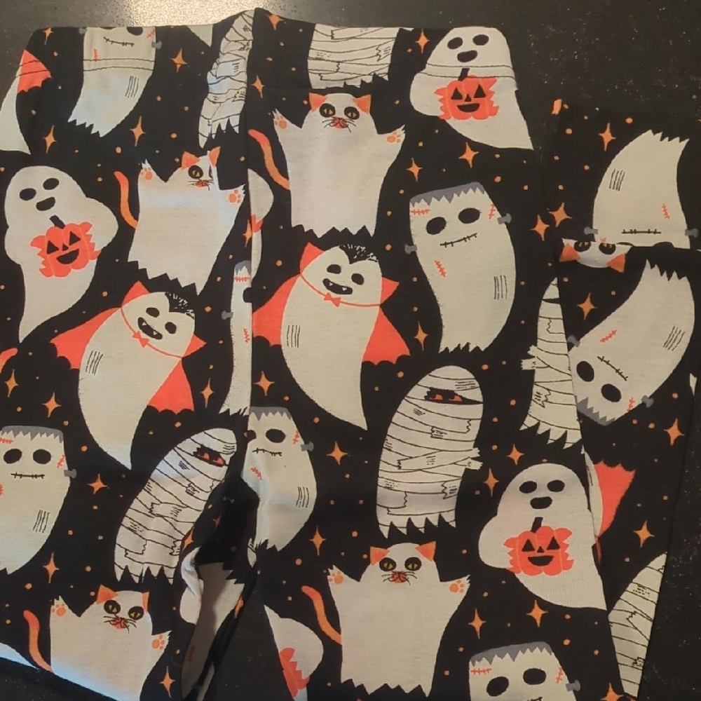 PJ Place NWT Kids Glow In The Dark Halloween Ghost Pants Shirt Matching Set - Picture 8 of 12